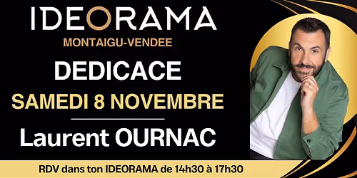 Laurent Ournac en dedicace Ideorama Montaigu