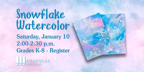 Snowflake Watercolor Art