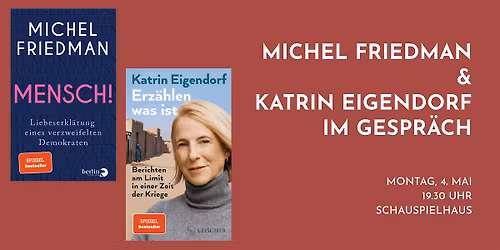 Michel Friedman und Katrin Eigendorf im Gespr\u00e4ch