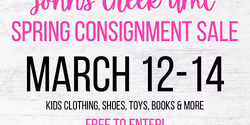 Johns Creek UMC Spring Consignment Sale
