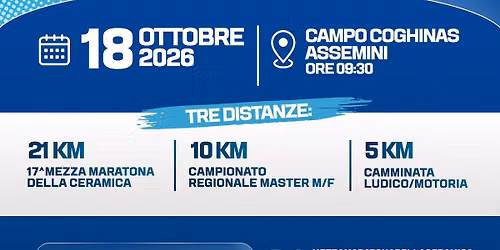 XVII Mezza Maratona della Ceramica di Assemini