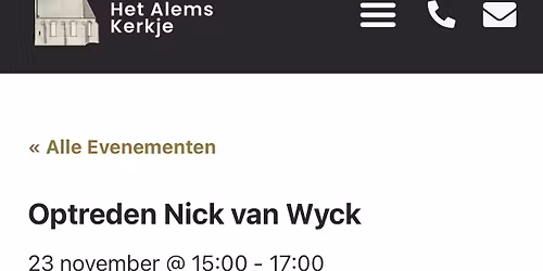 Luister concert in Het Alems Kerkje