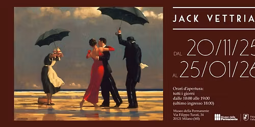 Jack Vettriano presso Permanente di Milano dal 20\/11\/2025 al 25\/01\/2026 - Via Turati, 34 Milano