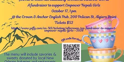 Afternoon Tea fundraiser for Empower Nepali Girls