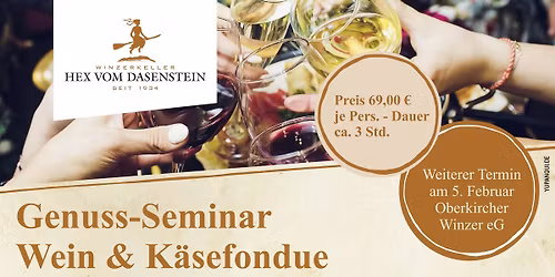 Genuss-Seminar "Wein und K\u00e4sefondue"