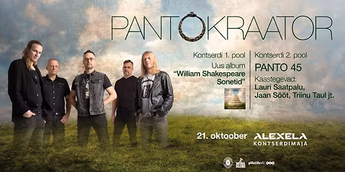 Pantokraator - \u201eWilliam Shakespeare Sonetid\u201c \/ Panto 45 \/ Alexela kontserdimaja