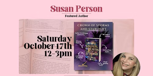 Susan Person Book Signing!