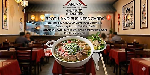 AREAA Greater Philly Pho Meet Up - Broth and Business Cards