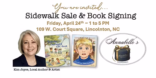 Sidewalk Sale & Book Signing - Annabelle's Keepsakes