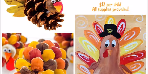 Little Painters: Double \u201cPaint & Create\u201dTurkey Workshop