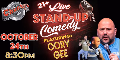LIVE 21+ COMEDY NIGHT: CORY GEE! 10\/24