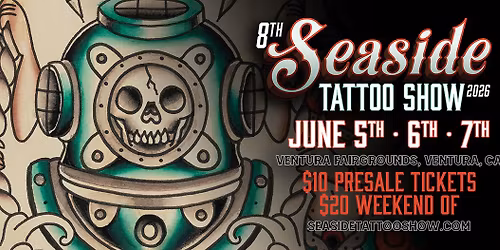 Get Inked! 8th Annual Seaside Tattoo Show: June 5\u20137