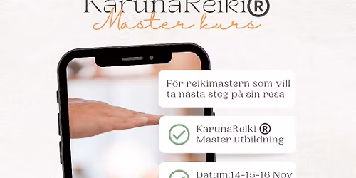 KarunaReiki\u00ae\ufe0fMaster utbildning 