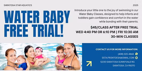 Free Trial Water Baby Classes
