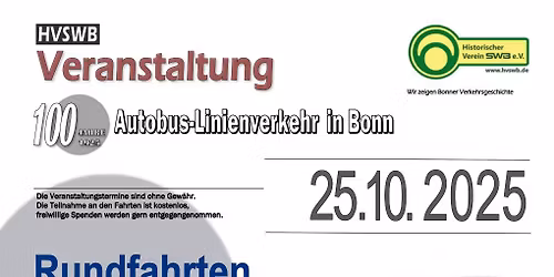 100 Jahre Autobus-Linienverkehr in Bonn