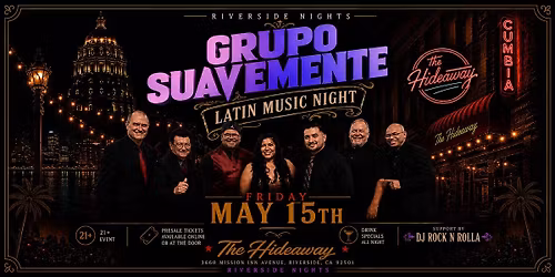 Latin Night with Live Band GRUPO SUAVEMENTE 05\/15