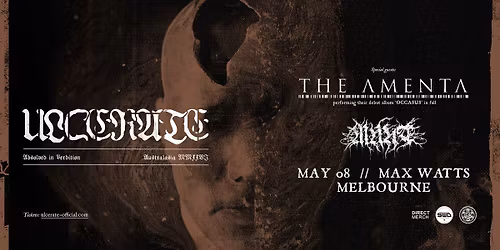 ULCERATE + The Amenta + Munt | Melbourne | Max Watts 