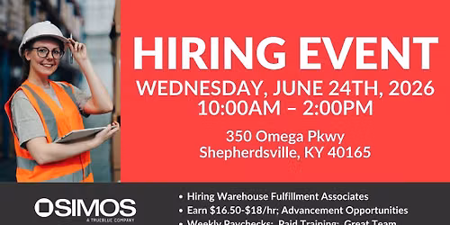 Hiring Event in Shepherdsville, KY