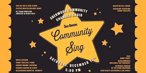 SCCC 3rd Annual Holiday Community Sing