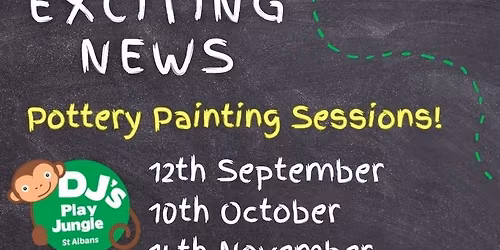Pottery painting at DJ's with Glaze Time