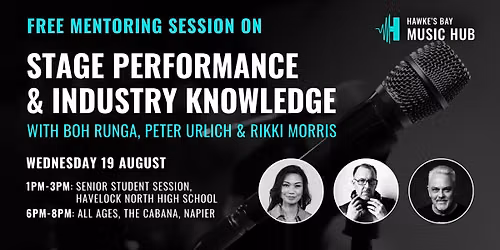 Mentoring Session: Stage Performance & Industry Knowledge
