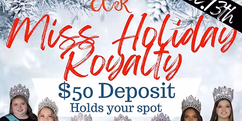 ECR Miss Holiday Royalty Supreme All