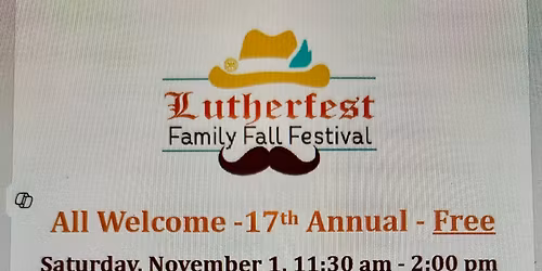 Lutherfest Family Fall Festival