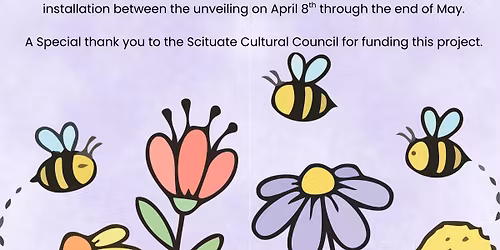 Community Art Project Unveiling--Felted Flowers and Insects