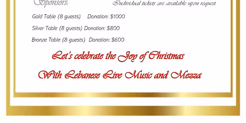 First Fundraising Dinner