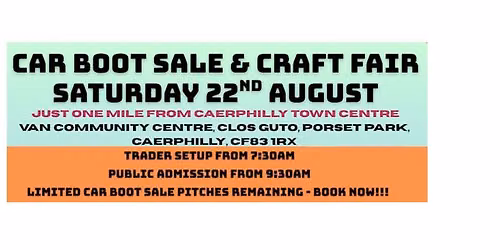 THE BIG VAN CRAFT FAIR AND CAR BOOT SALE
