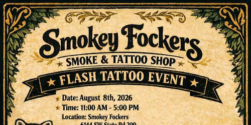 Tattoo Flash event for Rescuing Ocala Wildlife - ROW