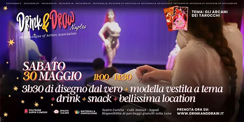 Drink and Draw Napoli 30 Maggio 11:00-14:30-Tema:Gli Arcani dei Tarocchi