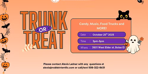 Trunk or Treat at Noble Intent
