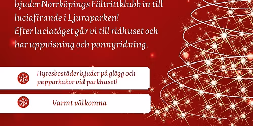 Ridande luciat\u00e5g i Ljuraparken