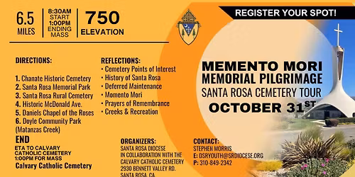 Santa Rosa Cemetery Walk "Memento Mori"