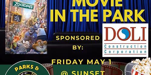 Movie in the Park sponsored by Doli Construction Corporation