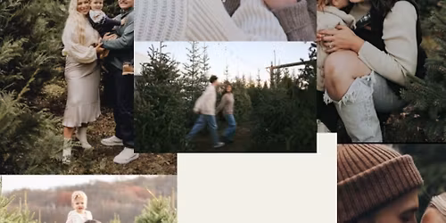 Christmas tree farm mini session