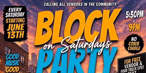 Block Party on Saturdays | Huntsville Community Marketplace & Patio Party !