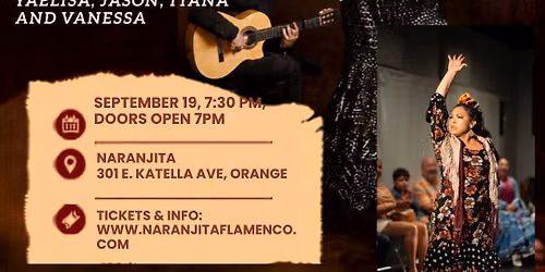 TABLAO Flamenco Naranjita with Gypsy Singer Cristo Cortes