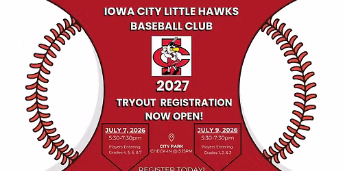 2027 Little Hawks Baseball Club Tryouts