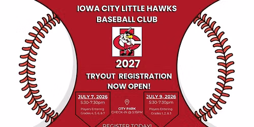 2027 Little Hawks Baseball Club Tryouts