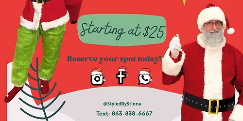 Santa & The Grinch Photo Experience \ud83d\udc9a