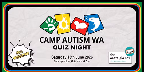Camp Autism WA Quiz Night Fundraiser @ The Nostalgia Box