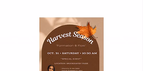 Formation & Flow: Fall Celebration \u2014 Mommy & Me