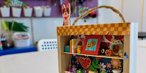 Mini Bookcases (for all ages!) craft workshop in Montgomery County, Md.
