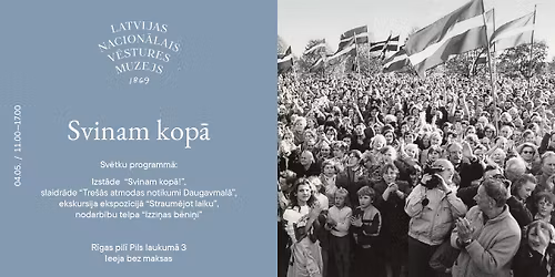 4. maija sv\u0113tku programma "Svinam kop\u0101" 