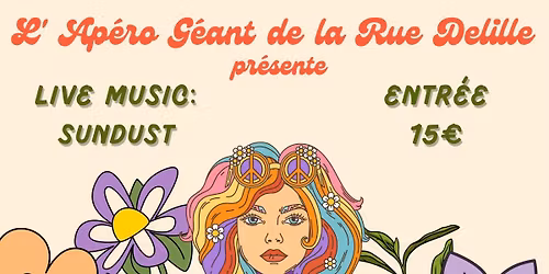 L\u2019ap\u00e9ro g\u00e9ant de la Rue delille : Flower Power \ud83c\udf3c\u262e\ufe0f