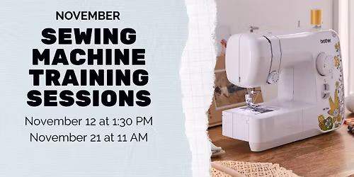 Sewing Machine Training Sessions
