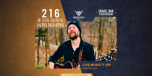 Jeremiah Jones LIVE at the Gravel Bar at Wanderoo Lodge