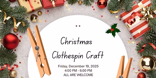 Design a Christmas Clothespin Craft
